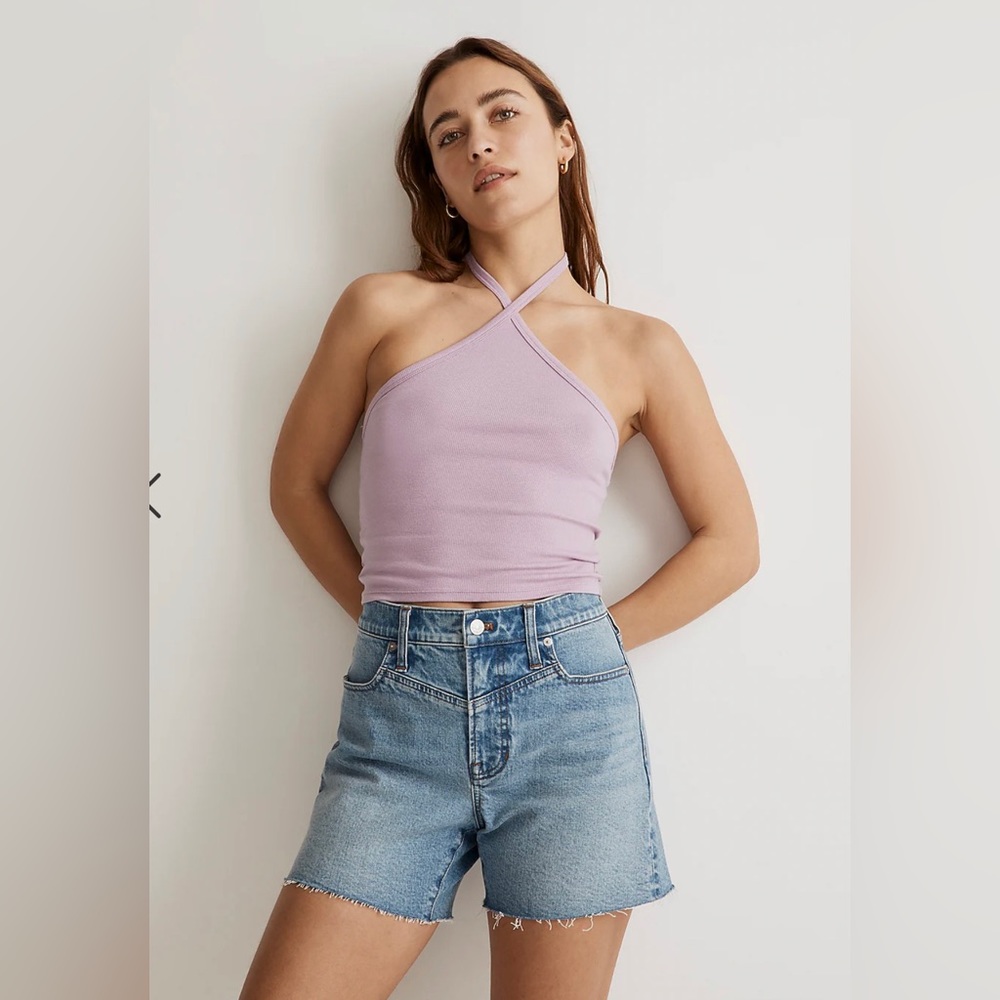 NWT Madewell Brightside Rib Halter Tank Top
